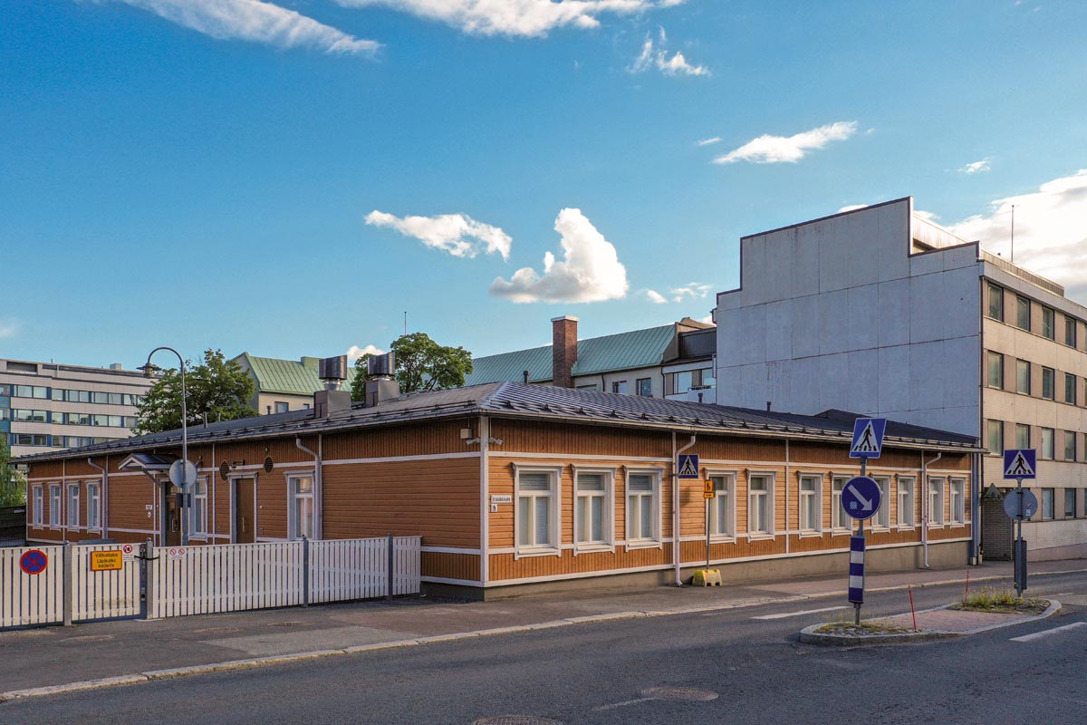 Tampereen Juhannuskylän Pikkukoulu koulukentaminen moduulirakentaminen moduulikoulu..